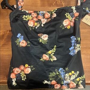 Floral Black Women's Top